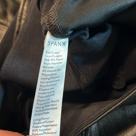Spanx Leather Like ankle Skinny Pant Size M - Picture 10 of 12